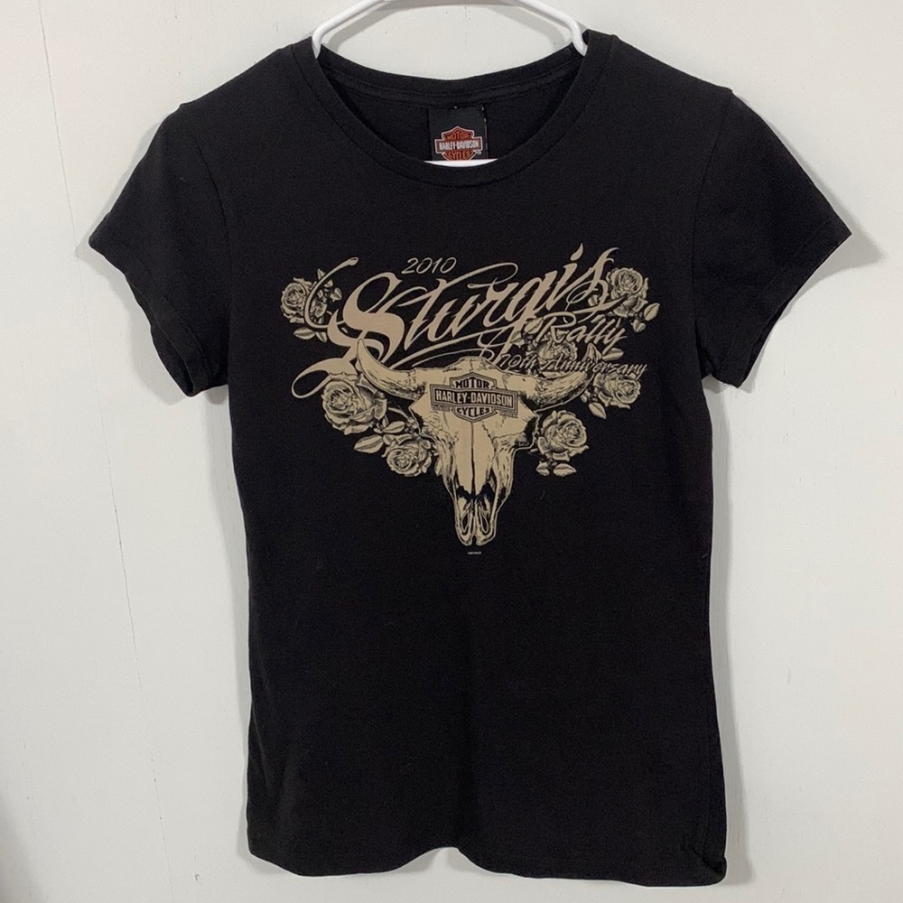 Harley-Davidson Sturgis 2010 Rally 70th Anniversary short sleeve t-shirt Sz Sm